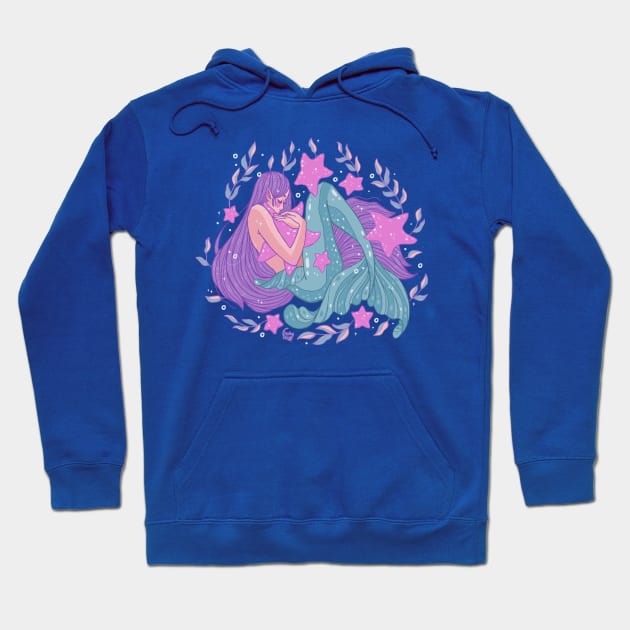 Starfish Mermaid Hugs Hoodie by DajonAcevedo